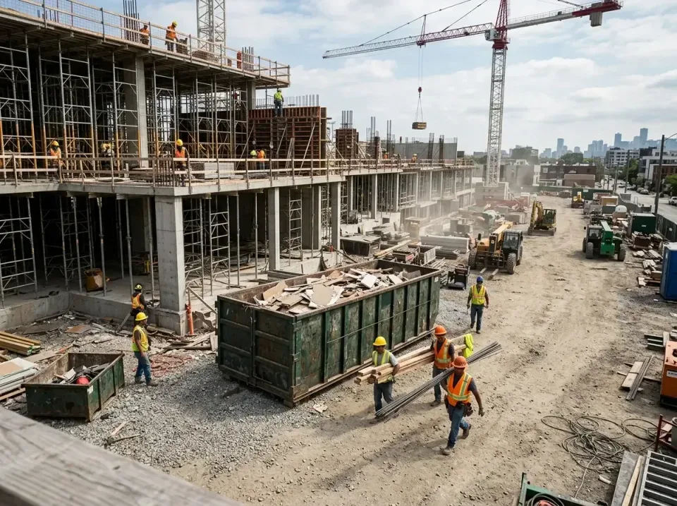commercial-construction-site-w-002 — frequently asked questions, Low Cost Construction Dumpster Rental in Marthasville, MO